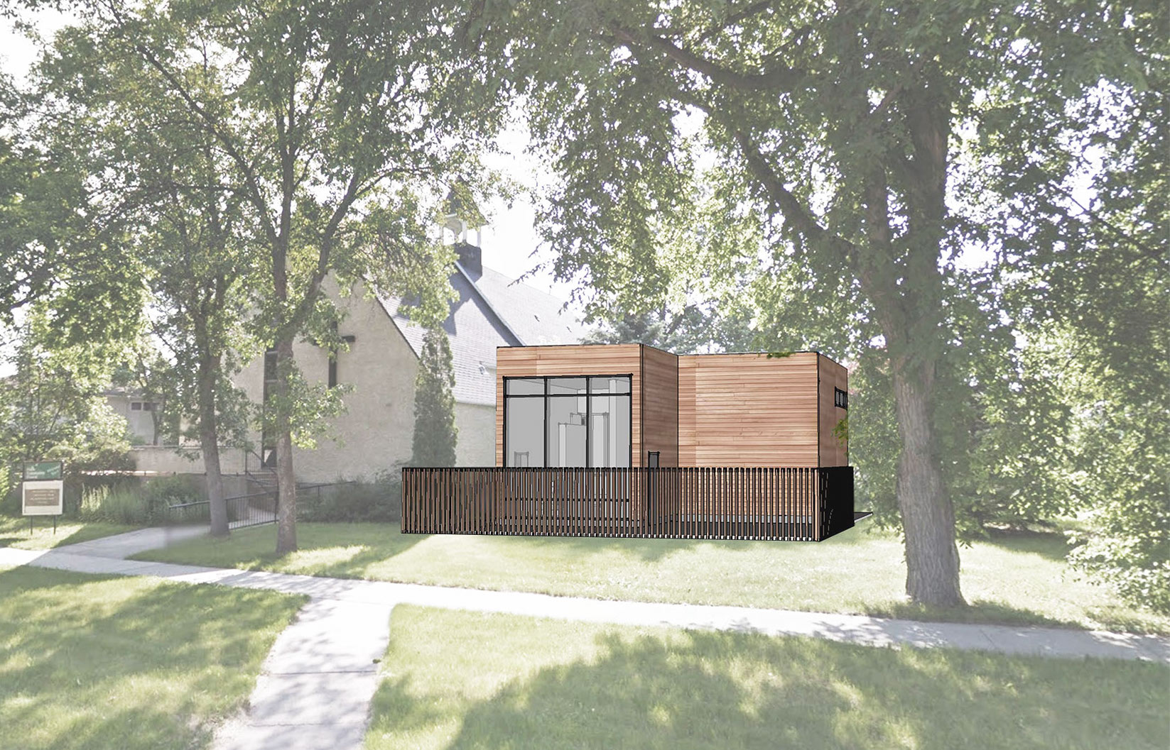 Rendering of Addition on Site